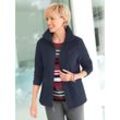 Fleecejacke CASUAL LOOKS Gr. 42, blau (marine), Damen, 100% Polyester, unifarben, Jacken