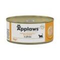 Applaws Nassfutter Katze Adult in Brühe Hühnerbrust mit Käse 48x156 g