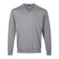 V-Pullover Peter Hahn grau