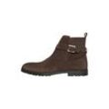 Chelseaboots HENRY STEVENS "Wallace JPB", Herren, Gr. 41, braun (dunkelbraun), Leder, klassisch, Schuhe