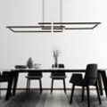 Trio Lighting - led Design Decken Pendel Lampe schwarz matt Wohn Ess Zimmer Beleuchtung Höhenverstellbar Hänge Leuchte dimmbar über Lichtschalter