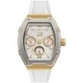 Multifunktionsuhr ICE-WATCH "ICE boliday - Alu - Small - MT", weiß, Armbanduhren, Damen, Quarzuhr, Armbanduhr, Damenuhr, analog, Datum, 12/24-Stunden-Anzeige