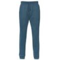 Sweathose TRIGEMA "TRIGEMA Sweathose" Gr. S, US-Größen, blau (jeans, melange), Herren, 70% Baumwolle, 30% Polyester, Hosen