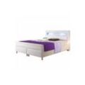 Inter Handels Boxspringbett Monaco 180x200 cm mit Bettkasten - weiss