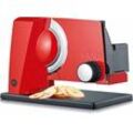 GRAEF Allesschneider "SLICED KITCHEN SKS S11003", rot, B:23,7cm H:25,2cm T:34,3cm, Allesschneider, mit Bodenplatte