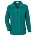 Fleecejacke CASUAL LOOKS, Damen, Gr. 40, blau (türkis), 100% Polyester, unifarben, figurumspielend, Langarm, Jacken