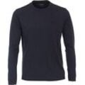 Langarmshirt CASAMODA "CASAMODA T-Shirt Langarm uni", Herren, Gr. M, blau (dunkelblau), 62% Baumwolle, 38% Polyester, Shirts