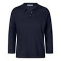 Polo-Pullover 3/4-Arm Peter Hahn blau, 40