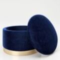 runder Pouf SUE Blau