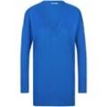 V-Pullover Peter Hahn blau