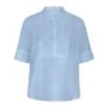 Bluse zum Schlupfen Peter Hahn blau