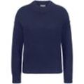 Rundhals-Pullover aus Schurwolle und Kaschmir include blau