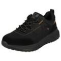 Sneaker RIEKER EVOLUTION, Herren, Gr. 42, schwarz, Leder, Synthetik, sportlich, Schuhe, Outdoorschuh, Halbschuh, Schnürschuh mit TEX-Ausstattung