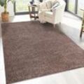 Hochflor-Teppich CARPET CITY "City Shaggy", braun, B:230cm H:30mm L:320cm, Polypropylen, Teppiche, Robuster Langflor Teppich uni, besonders flauschig weich