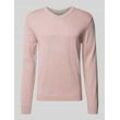 Regular Fit Strickpullover mit V-Ausschnitt