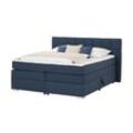 Boxspringbett Kex 2.0 ¦ blau ¦ Maße (cm): B: 202 H: 111