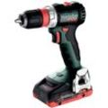 Akku-Bohrschrauber bs 18 l bl q, incl. 2x Akku LiHD 4 Ah, Ladegerät, Zubehör x - Metabo