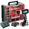 Metabo - Akku-Schlagbohrschrauber sb 18 l Mobile Werkstatt, incl. 2x Akku LiPower 2 Ah, Ladegerät, Zubehör-Set, Kunststoffkoffer