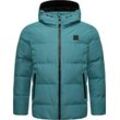 Steppjacke RAGWEAR "Norg" Gr. L (52), blau (ocean), Herren, Obermaterial: 100% Polyester, Innenfutter: 100% Polyester, Wattierung: 100% Polyester, Jacken, wasserdichte Herren Winterjacke