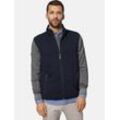 Sweatweste BABISTA "Weste LUCIVERTI", Herren, Gr. 48, blau (dunkelblau), Obermaterial: 85% Polyester PES. 15% Viskose CV., casual, regular fit normal, Westen, mit Stehkragen