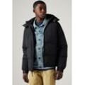 Steppjacke LEVI'S "ROCKRIDGE SHORT PUFFER", Herren, Gr. XXL, schwarz (jet schwarz), Web, Obermaterial: 100% Polyamid, unifarben, casual, regular fit hüftlang, Langarm, Jacken