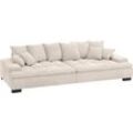 Big-Sofa MR. COUCH "Haiti II", beige (ecru), B:304cm H:85cm T:138cm, Novaclean Avanti (100% Polyester), Sofas, mit Kaltschaumpolsterung, bis 140 kg belastbar