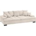 Big-Sofa MR. COUCH "Haiti II", beige (ecru), B:264cm H:85cm T:138cm, Novaclean Avanti (100% Polyester), Sofas, mit Kaltschaumpolsterung, bis 140 kg belastbar