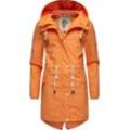 Regenjacke NAVAHOO "Tropical Stormoo" Gr. M (38), rot (apricot), Damen, Obermaterial: 70% Polyester, 30% Polyurethan, Innenfutter: 100% Polyester, Ärmelfutter: 100% Polyester, Wattierung: 100% Polyester, Jacken, Wasserdichter Damen Outdoor Regenmantel