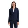 Kurzblazer BETTY BARCLAY "Betty Barclay Kurzblazer langarm", Damen, Gr. 44, blau (dunkelblau), Obermaterial: 66% Polyester, 30% Viskose, 4% Elasthan. Futter: 100% Polyester., modisch, tailliert normal, Langarm, Blazer, Material