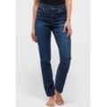 Straight-Jeans ANGELS "CICI", Damen, Gr. 36, Länge 32, blau (schwarz indigo used), Denim/Jeans, Obermaterial: 92% Baumwolle, 6% Polyester, 2% Elasthan, casual, straight fit, Jeans