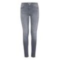 Bequeme Jeans B.YOUNG "Bequeme Jeans BYLola", Damen, Gr. 26, Länge 32, blau (light grau denim), Jeans, Obermaterial: 98% Baumwolle CO. 2% Elasthan EL., unifarben, casual, skinny fit normal, Jeans