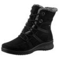 Winterboots ARA "MÜNCHEN" Gr. 36, schwarz, Damen, Textil, Veloursleder, Schuhe, Schnürboots, Winterstiefelette in Komfortweite H = sehr weit, Topseller