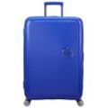 Hartschalen-Trolley AMERICAN TOURISTER "SOUNDBOX 77", Gr. B/H/T: 51,5cm x 77cm x 29,5cm 97 l, blau (cobalt blau), Polypropylen, modisch, Koffer, Koffer Reisegepäck Koffer groß Reisekoffer TSA-Zahlenschloss