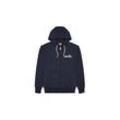 Sweater ELLESSE "Sweatjacke Briero FZ Hoody", Herren, Gr. M, blau, Obermaterial: 80% Baumwolle CO. 20% Polyester PES., Sweatshirts