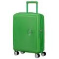 Hartschalen-Trolley AMERICAN TOURISTER "SOUNDBOX 55", Gr. B/H/T: 40cm x 55cm x 20cm 35,5 l, grün (grass grün), Polypropylen, modisch, Koffer, Koffer Reisegepäck Handgepäck-Koffer TSA-Zahlenschloss