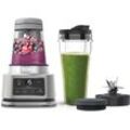 NINJA Standmixer "Foodi 2in1 CB100EU", silber (eh19), B:17cm H:30cm T:17cm, Zerkleinerer, Smoothie-Maker