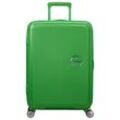 Hartschalen-Trolley AMERICAN TOURISTER "SOUNDBOX 67", Gr. B/H/T: 46,5cm x 67cm x 29cm 71,5 l, grün (gras grün), Polypropylen, modisch, Koffer, Koffer Reisegepäck Koffer mittel groß Reisekoffer TSA-Zahlenschloss