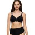 Minimizer-BH TRIUMPH "Ladyform Soft W X", Damen, Gr. 80, Cup D, schwarz, Microtouch, Spitze, Obermaterial: 50% Polyamid, 41% Polyester, 9% Elasthan (LYCRA), unifarben, leicht glänzend, klassisch, BHs, verkleinert die Brust optisch um eine Cup-Größe