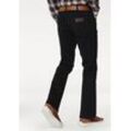 Bootcut-Jeans WRANGLER "Jacksville", Herren, Gr. 33, Länge 34, schwarz, Obermaterial: 98% Baumwolle, 2% Elasthan, casual, bootcut fit lang, Jeans, Topseller