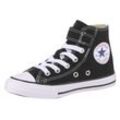 Sneaker CONVERSE "CHUCK TAYLOR ALL STAR 1V EASY-ON Hi" Gr. 30, schwarz, Textil, Schuhe Canvassneaker Sneaker high Sneakerboots Skaterschuh, mit Klettverschluss für Kinder