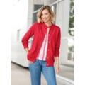 Shirtjacke CLASSIC BASICS "Shirtjacke", Damen, Gr. 38, rot, 100% Baumwolle, unifarben, Langarm, Shirts