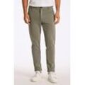 Stoffhose LINDBERGH, Herren, Gr. L, N-Gr, mid army mix, Stoff, Obermaterial: 75% Polyester, 22% Viskose, 3% Elasthan. Futter: 65% Polyester, 35% Baumwolle, meliert, casual, slim fit knöchellang, Hosen, mit Stretch