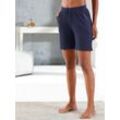 Shorts FEEL GOOD, Damen, Gr. 40/42, Normalgrößen, blau (marine), 64% Polyester, 32% Viskose, 4% Elasthan, unifarben, Hosen