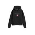 Sweatshirt GANT "Sweatshirt Shield Hoodie", Jungen, Gr. 134, schwarz, Obermaterial: 78% Baumwolle CO. 22% Polyester PES., Sweatshirts