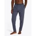 Pyjamahose "JERSEY PJ PANT CUFFED", Herren, Gr. XXL (56), N-Gr, blau (desert sky), Jersey, Obermaterial: 100% Baumwolle, TOMMY HILFIGER UNDERWEAR, meliert, Basic, Basic lang, Hosen, mit Logobund