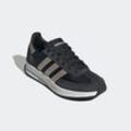 Sneaker ADIDAS SPORTSWEAR "RUN 72", Gr. 37, core schwarz, cyber metallic, carbon, Leder, Textil, sportlich, Schuhe