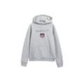 Sweatshirt GANT "Sweatshirt Shield Hoodie", Jungen, Gr. 122, grau, Obermaterial: 78% Baumwolle CO. 22% Polyester PES., Sweatshirts