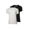 T-Shirt GANT "T-Shirt 2er Pack", Herren, Gr. L, schwarz (schwarz, weiß), Obermaterial: 100% Baumwolle CO., Kurzarm, Shirts