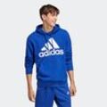 Kapuzensweatshirt ADIDAS SPORTSWEAR "ESSENTIALS FRENCH TERRY BIG LOGO HOODIE" Gr. 4XL, blau (semi lucid blau), Herren, Obermaterial: 100% Baumwolle, Sweatshirts