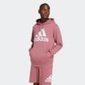 Kapuzensweatshirt ADIDAS SPORTSWEAR "ESSENTIALS FRENCH TERRY BIG LOGO HOODIE" Gr. M, rot (preloved crimson), Herren, Obermaterial: 100% Baumwolle, Sweatshirts